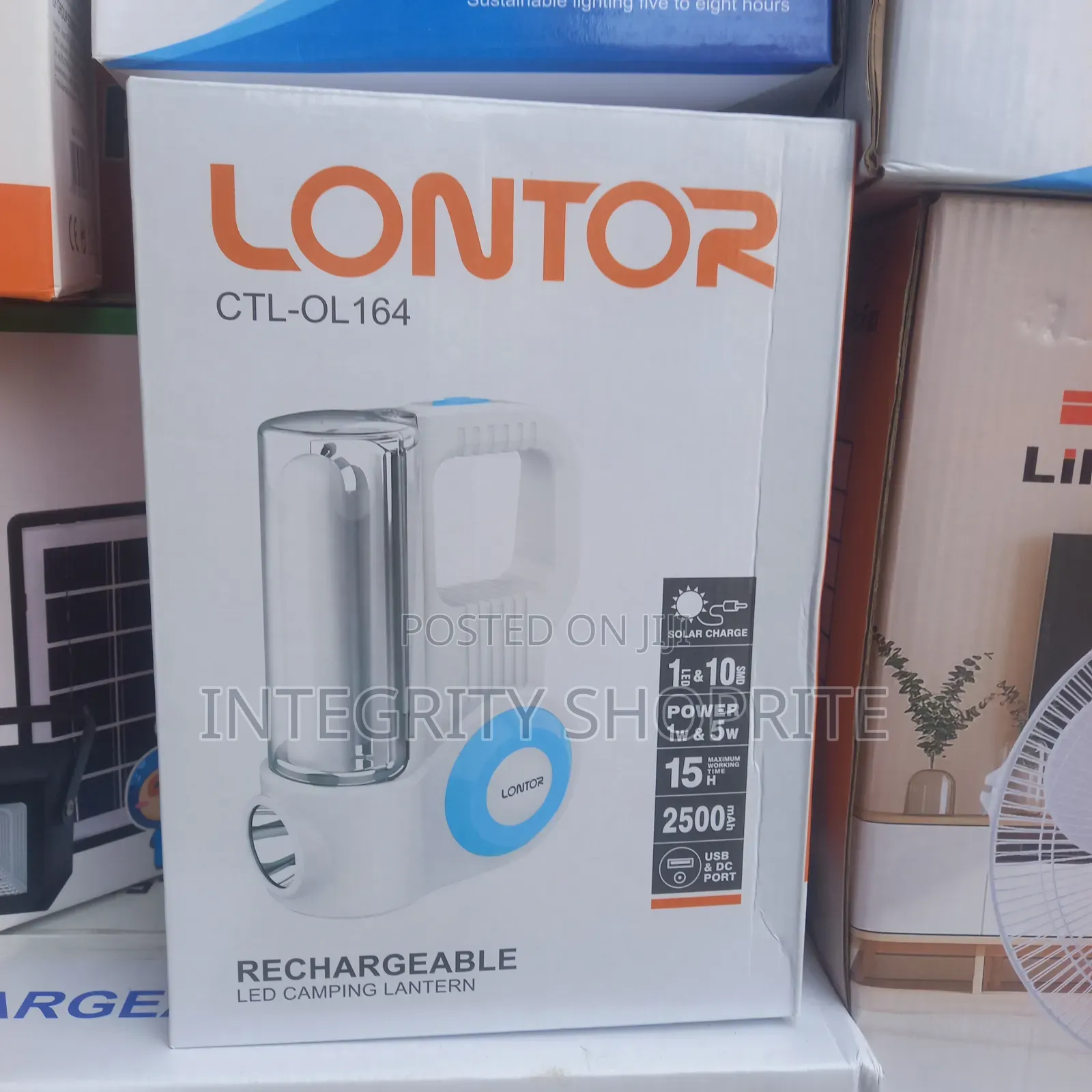 Lontor Rechargeable LED Camping Lantern CTL-OL164