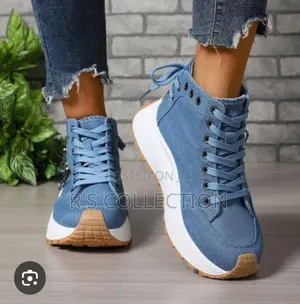 Ladies Jeans Material Shoes