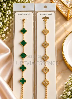 Women's Gold-Tone Clover Bracelet 2in1