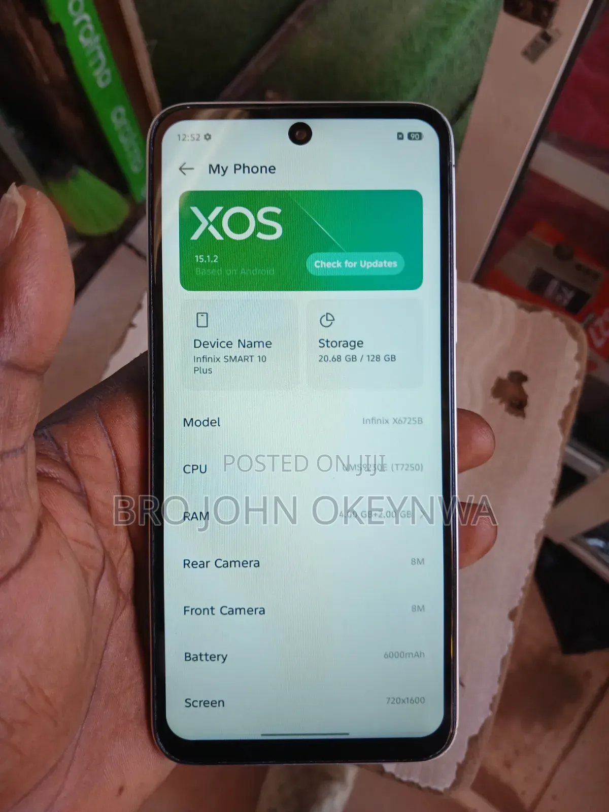 Infinix Smart 10 Plus 128 GB White
