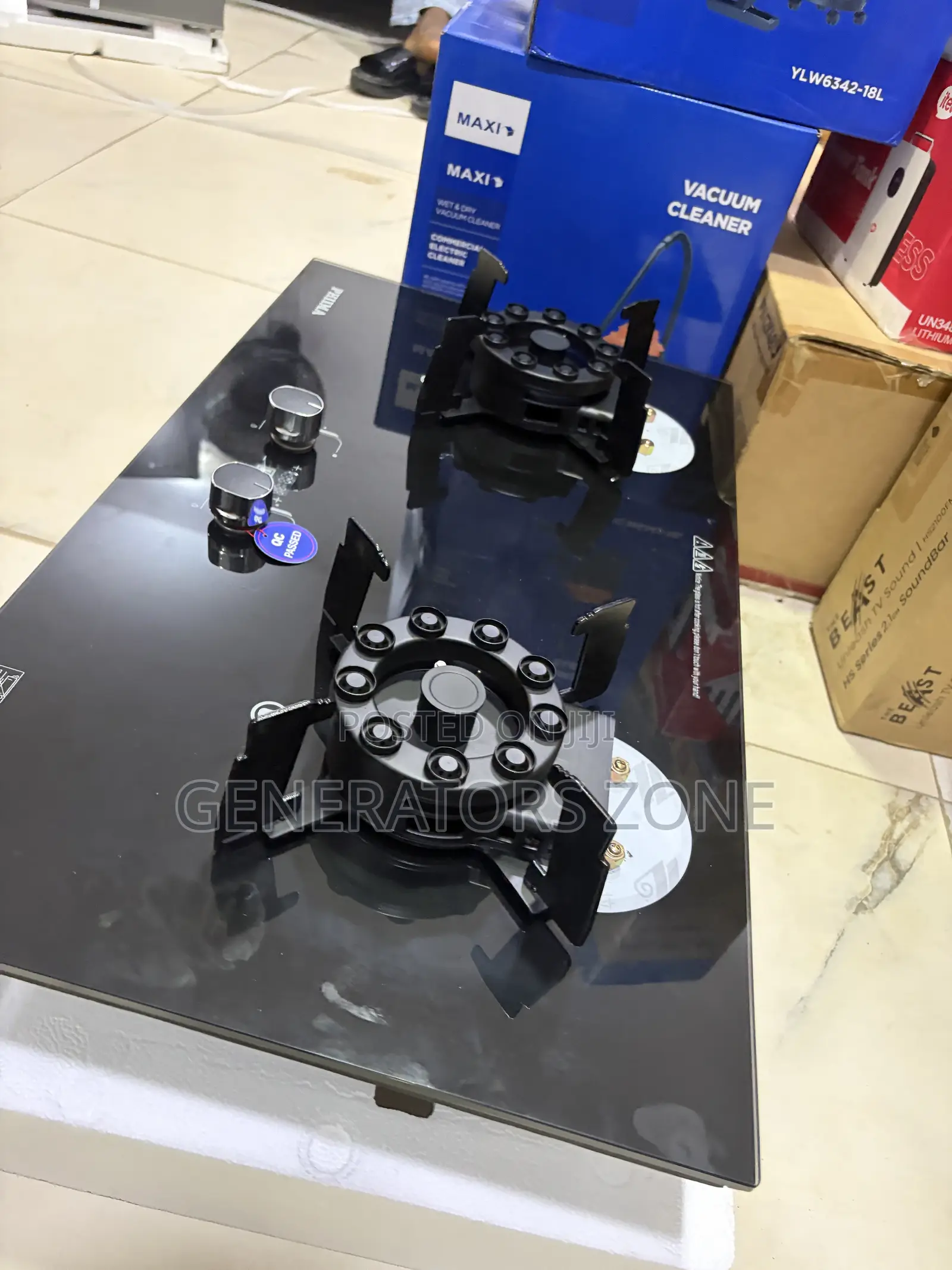 PHIIMA Flipable 2 Burner Gas Hob for Kitchen