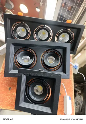 Single, Double, Triple Fancy Pop Ceilings Spot Black Recess