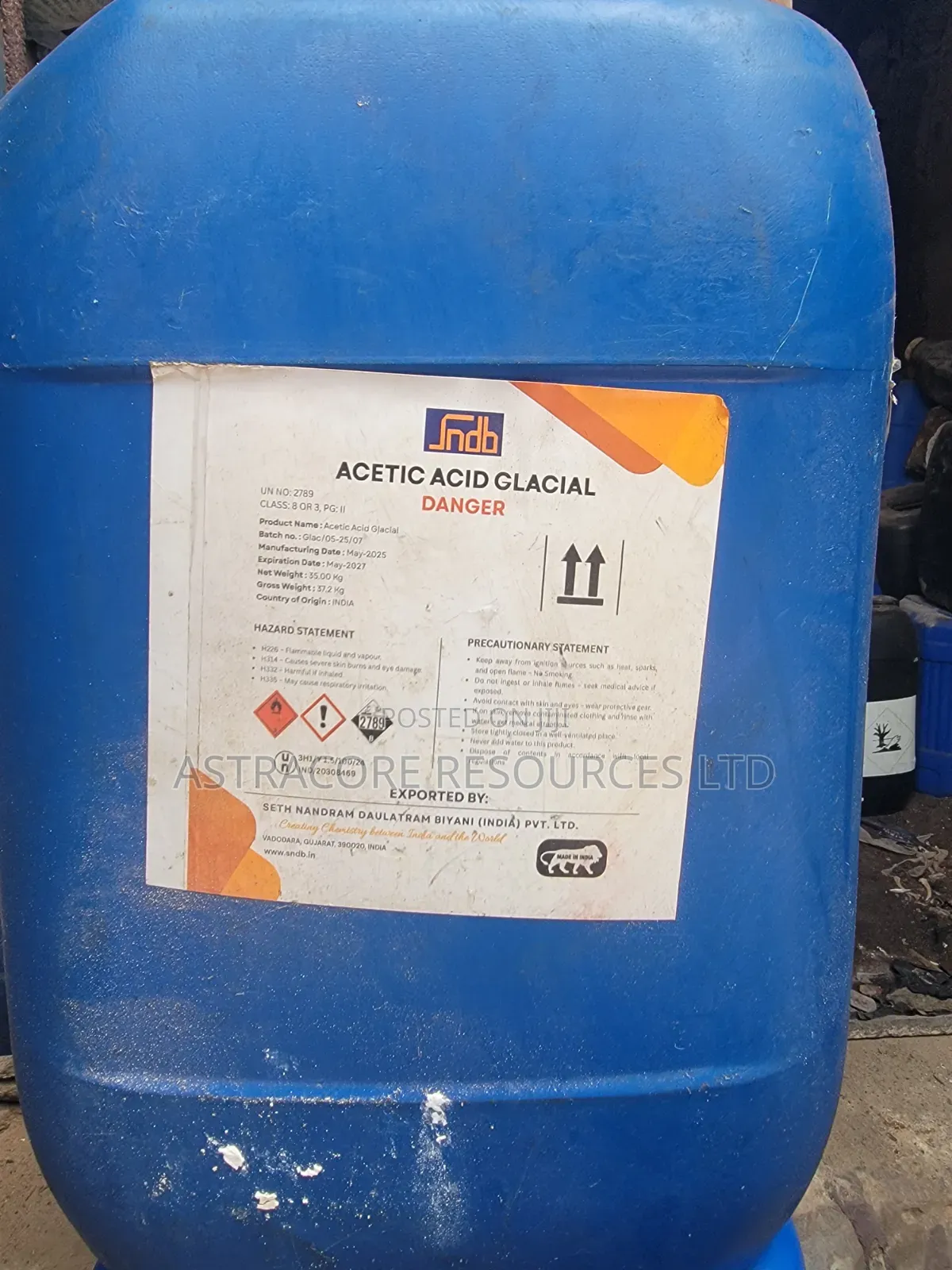 Acetic Acid – Industrial Grade | Bulk & Retail Supply