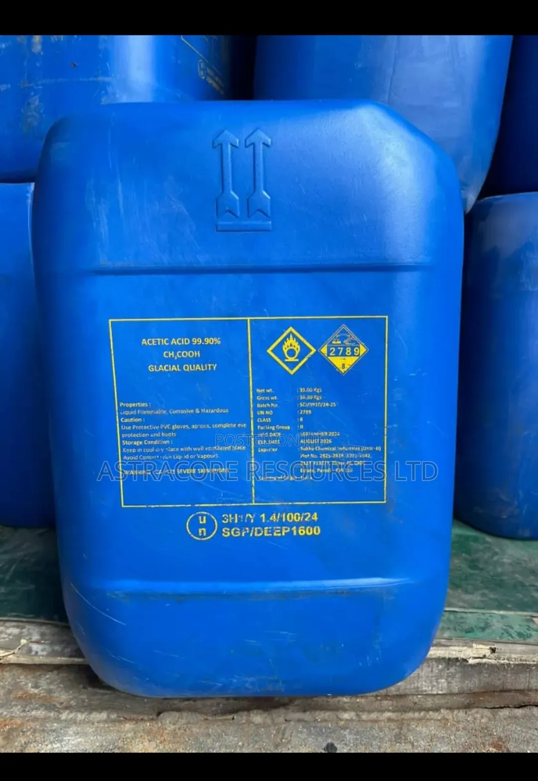 Acetic Acid – Industrial Grade | Bulk & Retail Supply