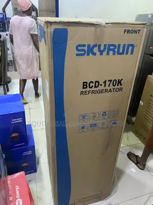 SKYRUN 170L Bottom Freezer Fridge for Convenient Food Access