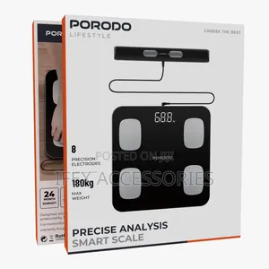 Porodo Precise Analysis Smart Scale (180kg Max Weight)