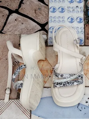 Original ZHR Classic White Platform Block Heel Sandals
