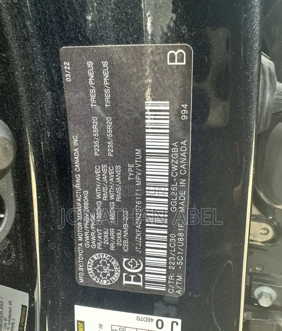 Lexus RX 350L 2022 Black