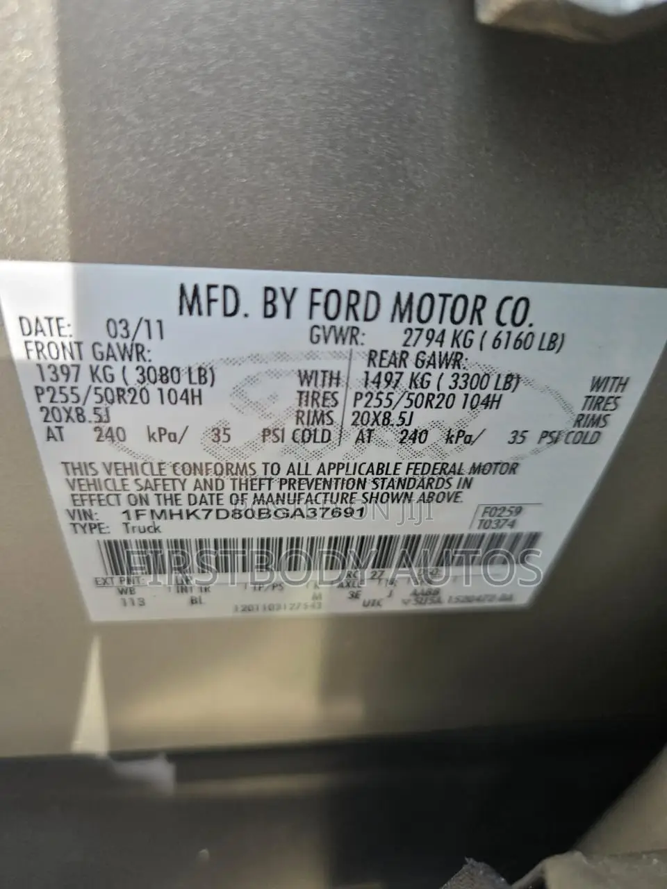 Ford Explorer 2011 Silver