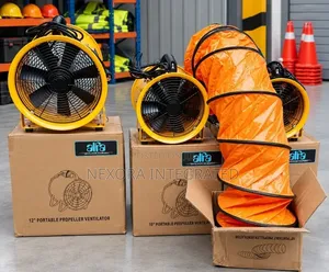 Industrial Ventilation Fan With Flexible Duct Hose (16")