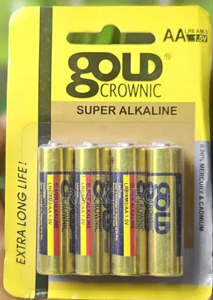GOLD CROWNIC Alkaline AA Batteries 1.5v