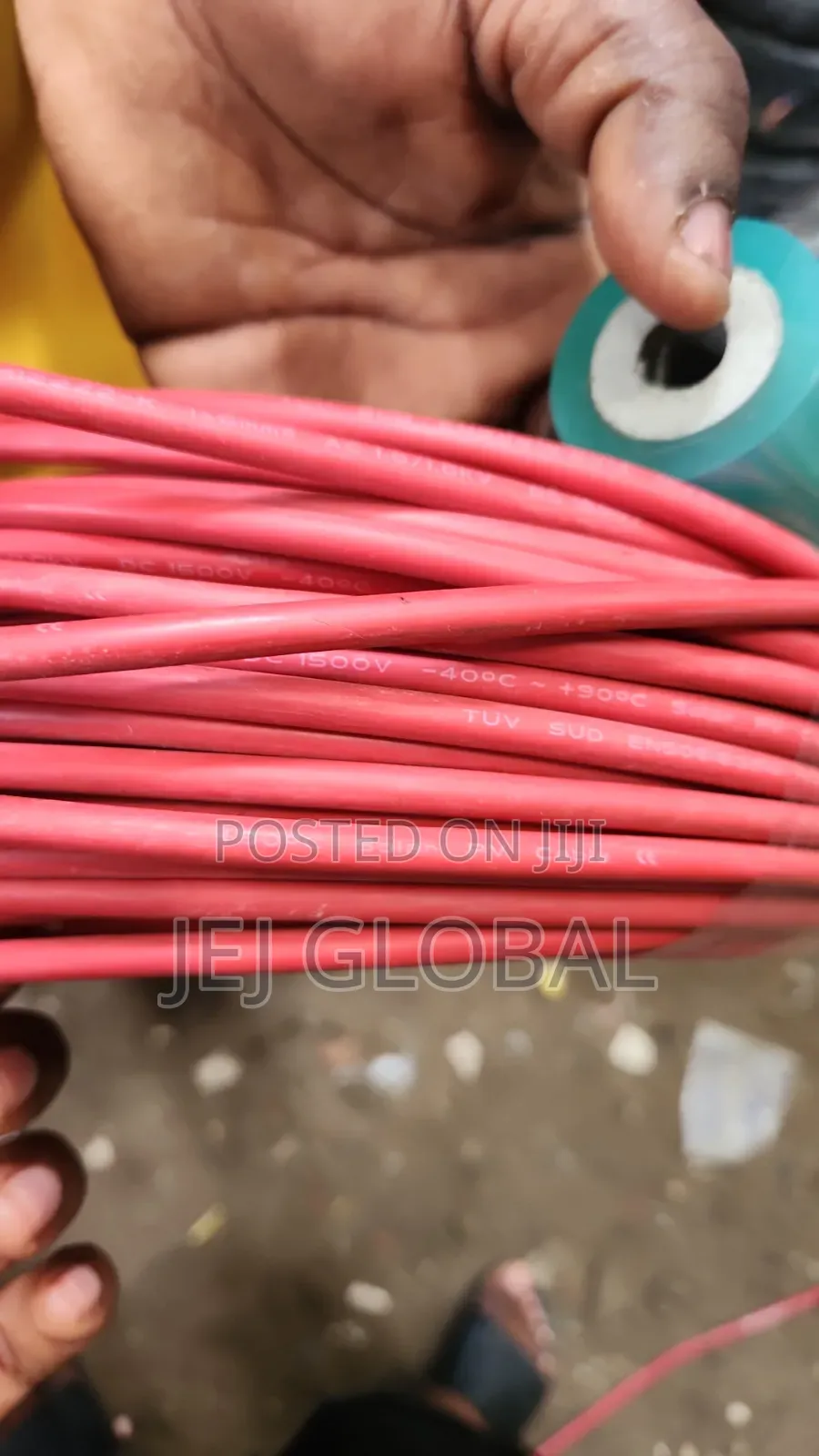 High-Quality 6mm2 Red Solar PV Cable – Tinned Copper DC Cable (1500V)