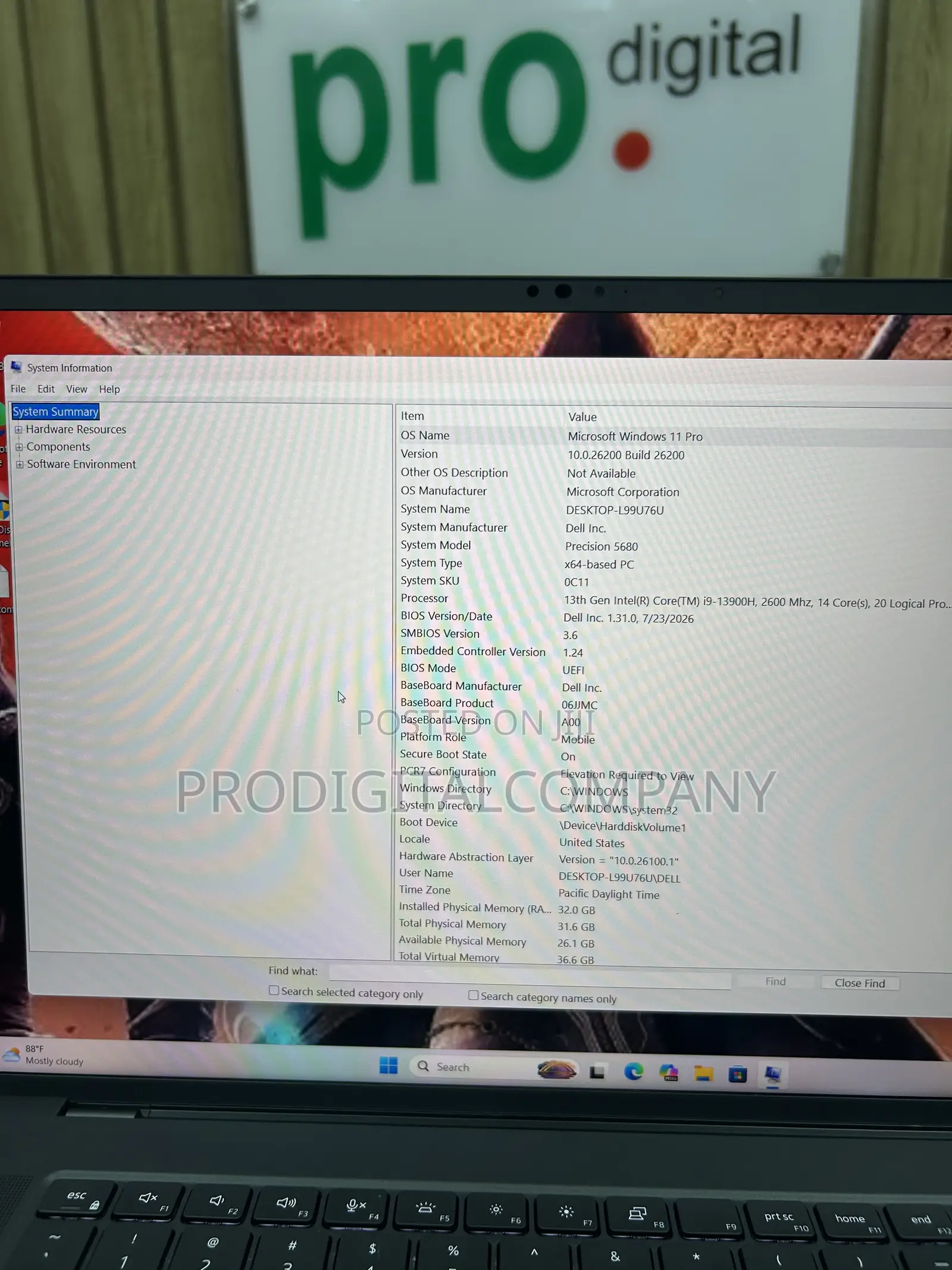Laptop Dell Precision 5680 32GB Intel Core i9 SSD 1T