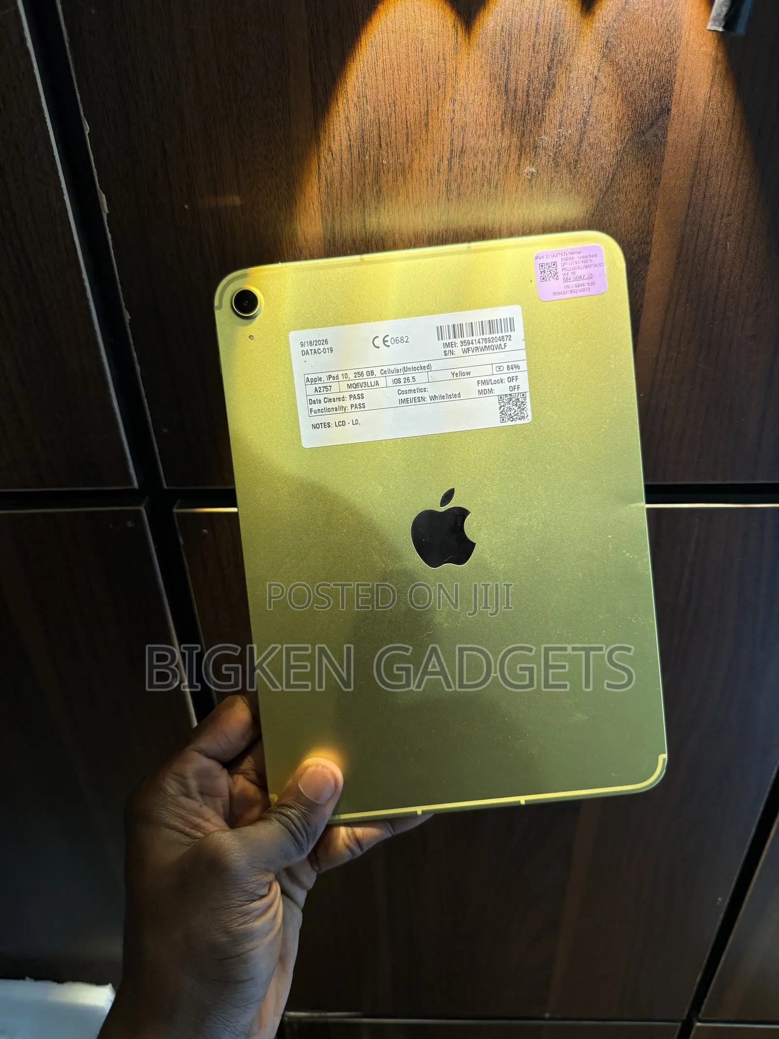 Apple iPad (2022) 256 GB Yellow