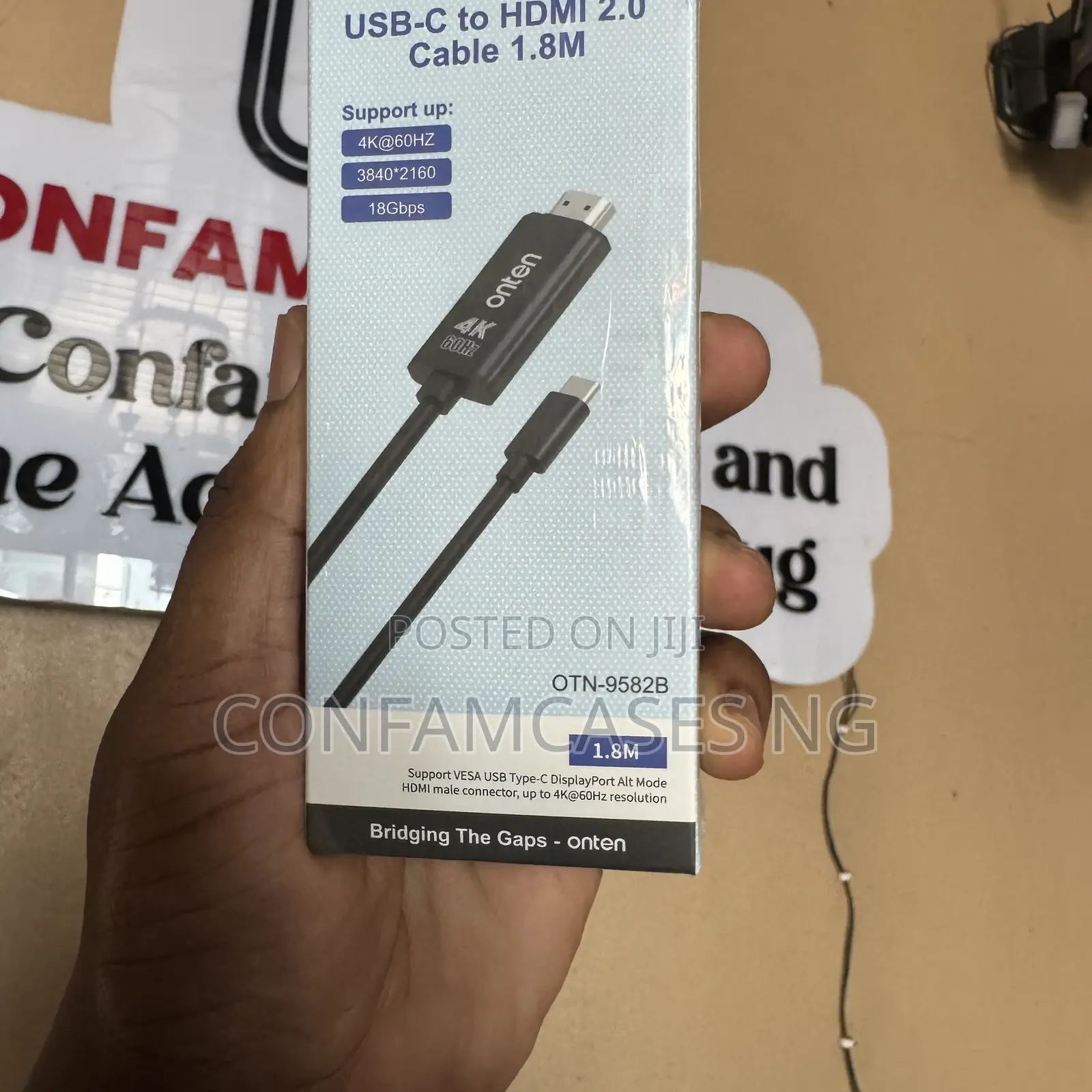 Onten USB C / Type C to HDMI Cable 4K 1.8m