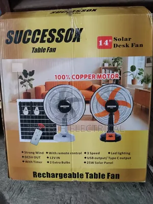 Success Ox Table Solar Fan