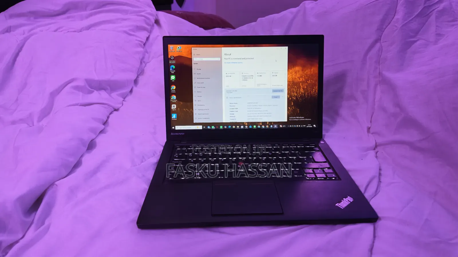 Laptop Lenovo ThinkPad T450 8GB Intel Core i7 SSD 256GB