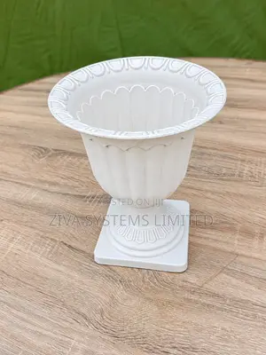 White Decorative Flower Vase for Rent in Abuja – Wedding & Event Décor
