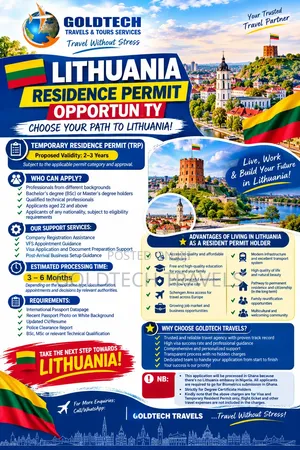 Lithuania Temporary Resident Permit Visa Package Available