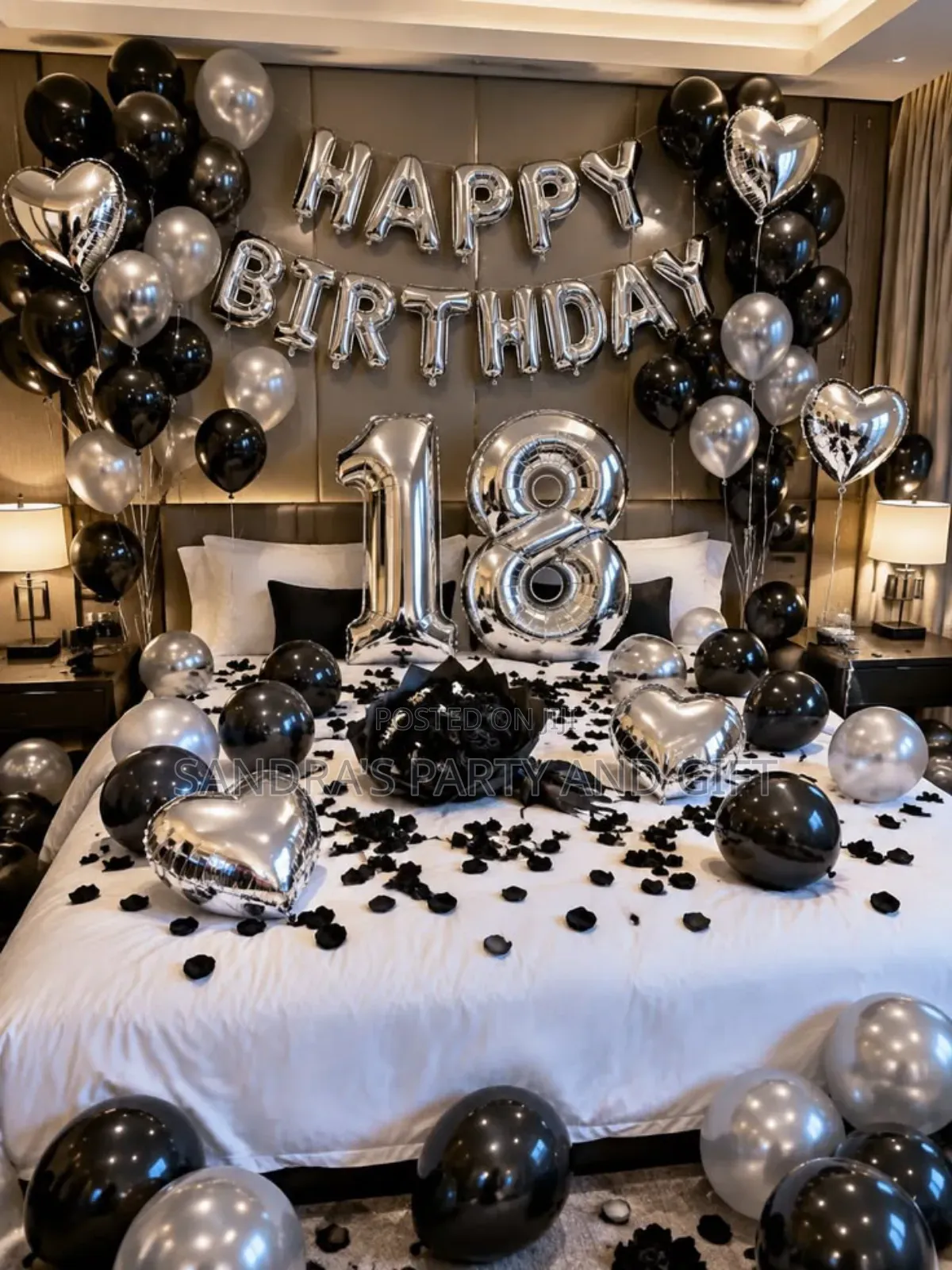 Happy Birthday Foil Balloon Decoration