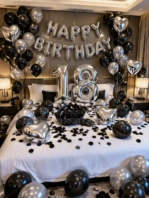 Happy Birthday Foil Balloon Decoration