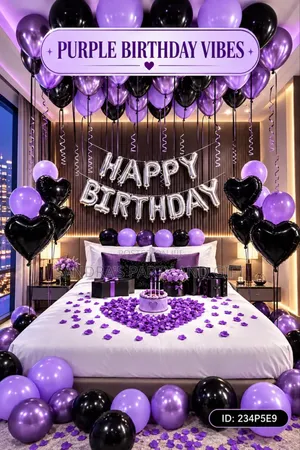 Happy Birthday Foil Balloon Decoration