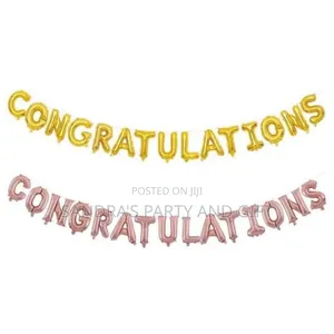 Congratulations Foil Balloon Banner