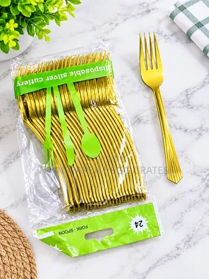 Gold Plastic Spoons