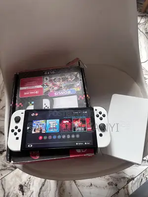 Full Set Nintendo Switch OLED Mario Special Edition Console