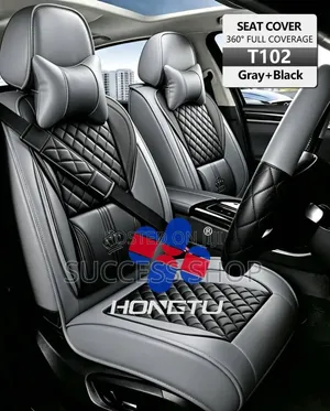 Gray and Black Car Seat Covers 