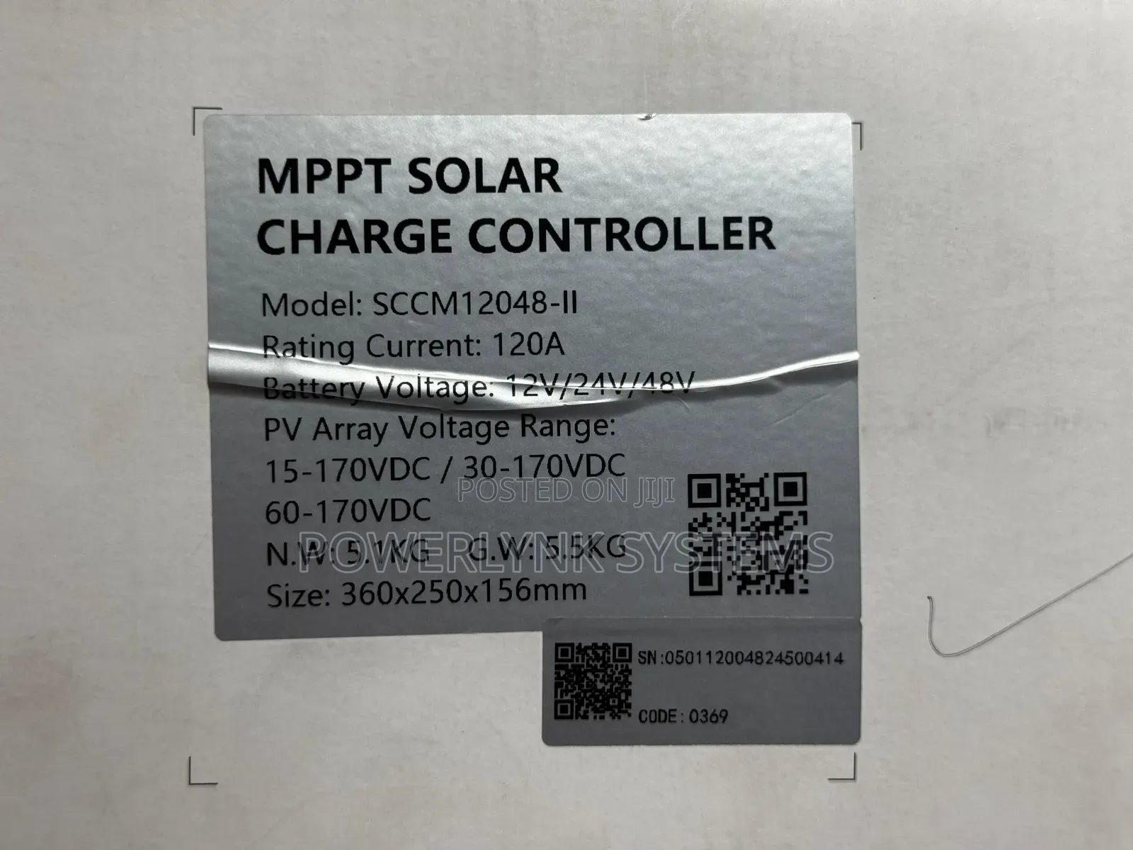 Felicity 120ah MPPT Charge Controller - 12/24/48v