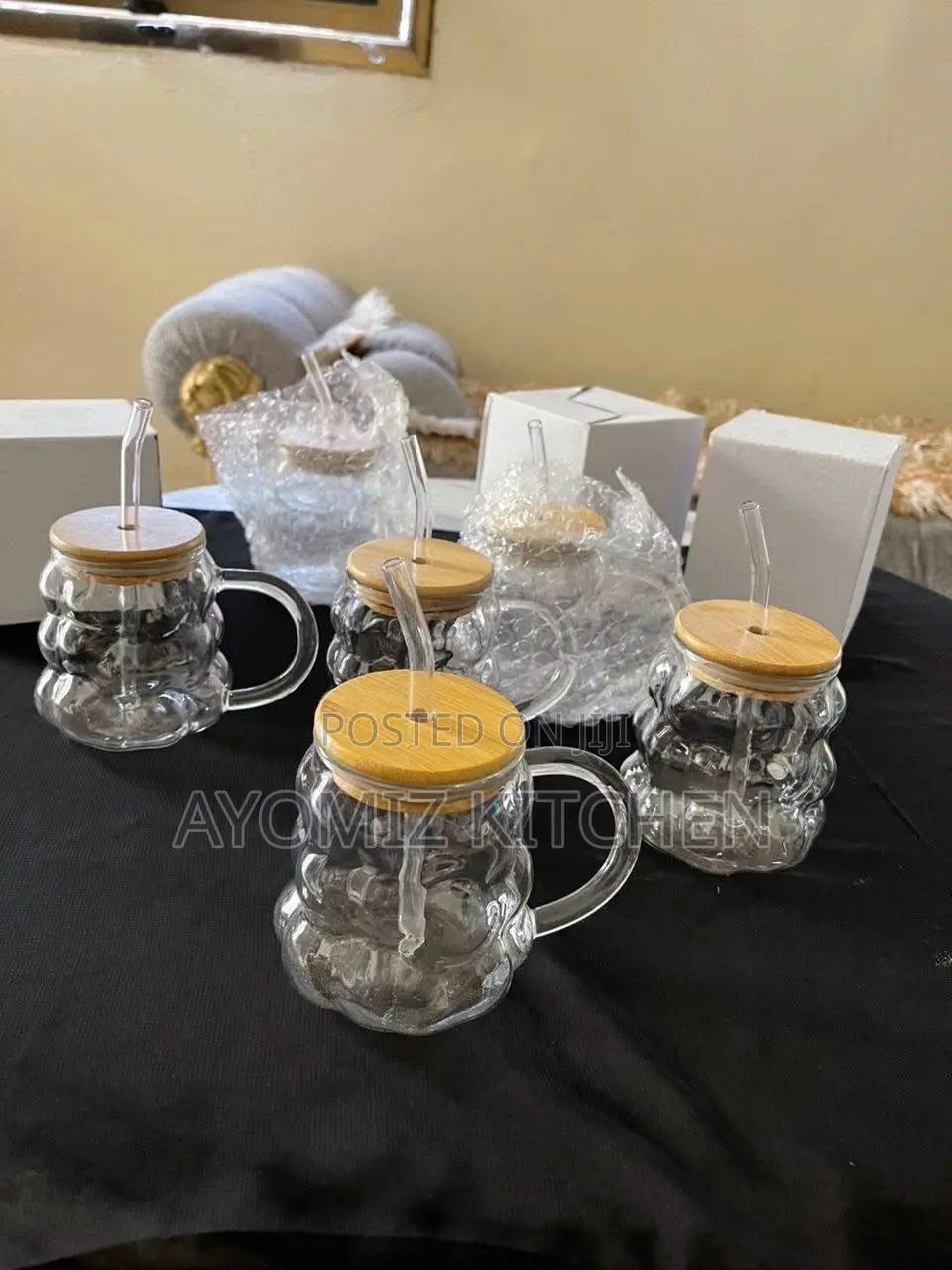 350 Ml Bubble Mug With Straw