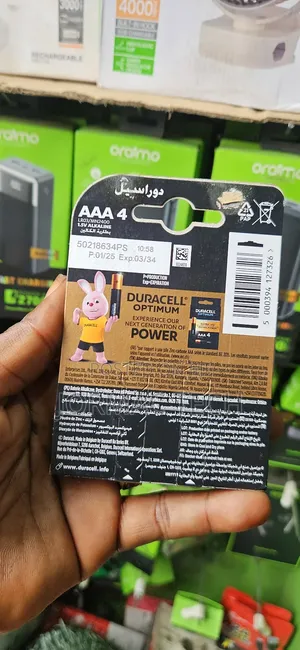 AAAby 4 Duracell Alkaline Batteries Original R3