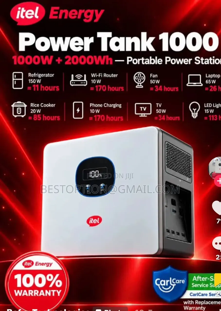Power Tank 1000kw by 2000kwa