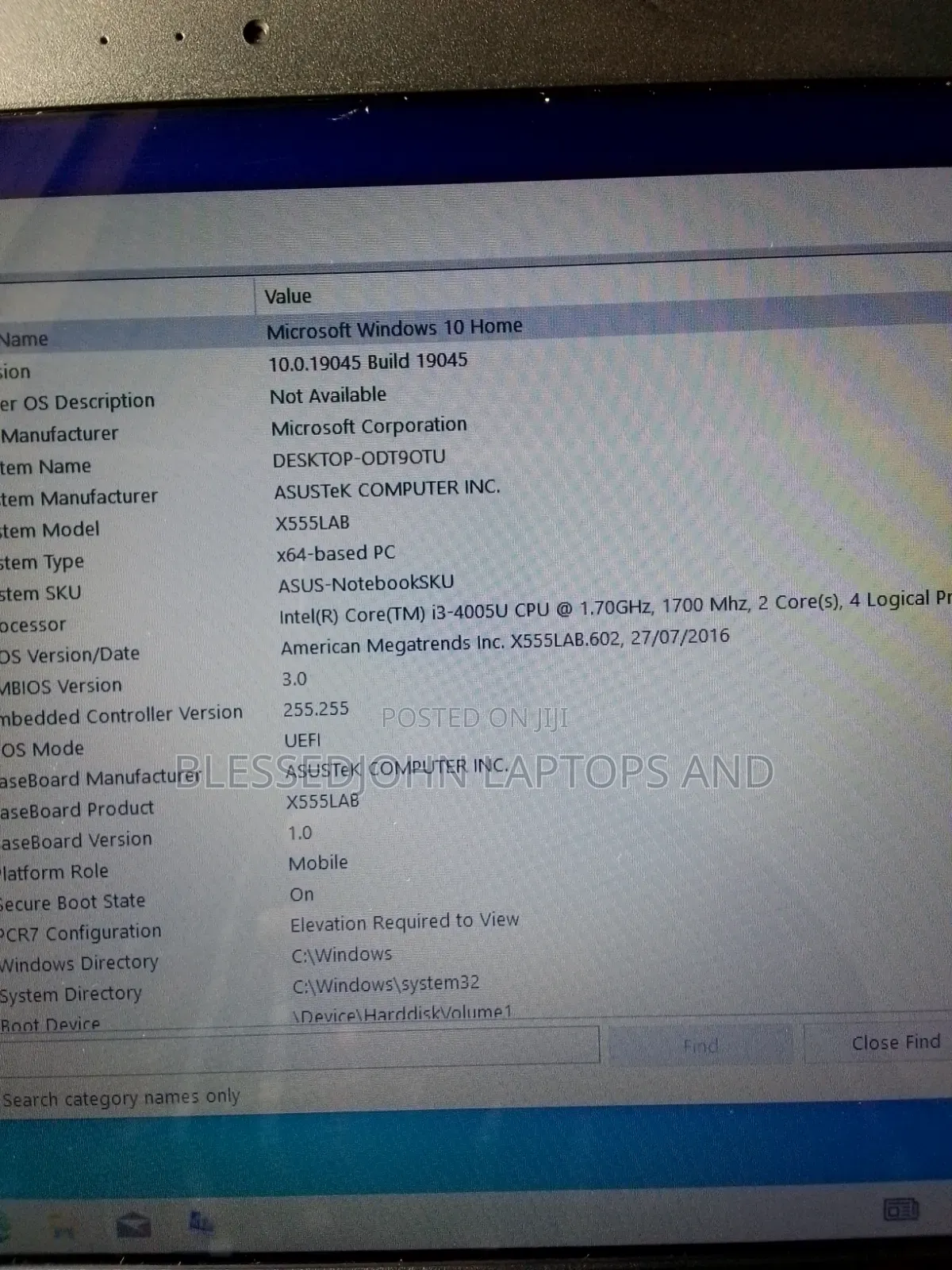 Laptop Asus X555LA 8GB Intel Core i3 HDD 320GB