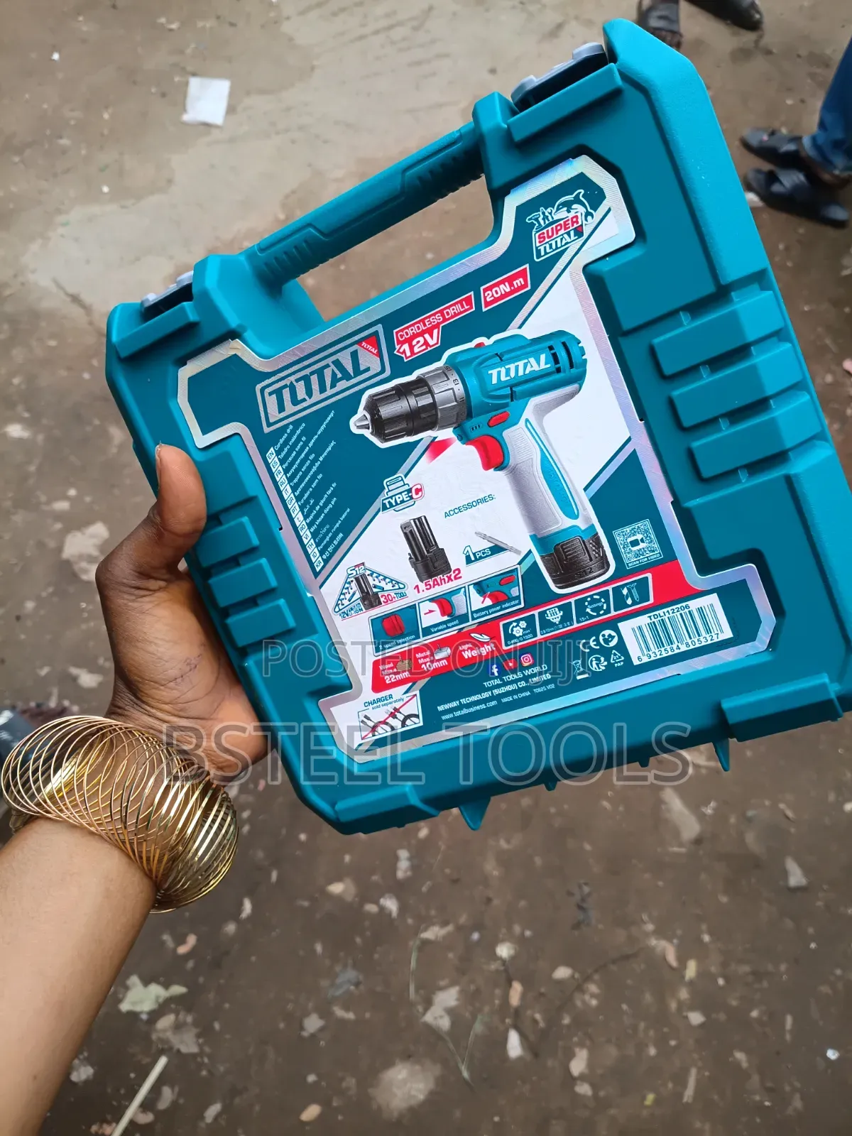 TOTAL 12V Cordless Drill – Portable Power Drill