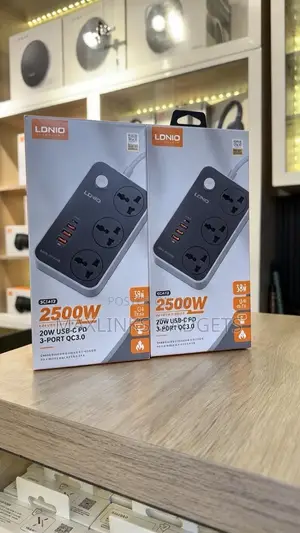 Lanio 3 Power Sockets With 6 USB Port Power Extension Socket