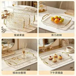 3pcs Luxury Transparent Tray