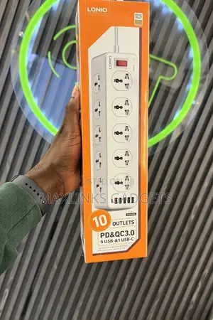 Ldnio Extension Bar With 10 Outlets + USB Output