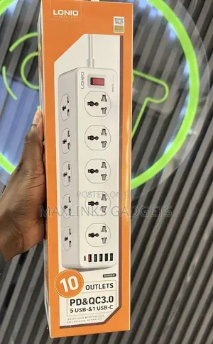 Ldnio Extension Bar With 10 Outlets + USB Output