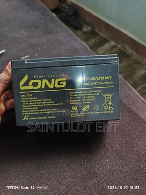 Follow-Come Long 12v Battery(From Brand New Druid 18 Energizer)