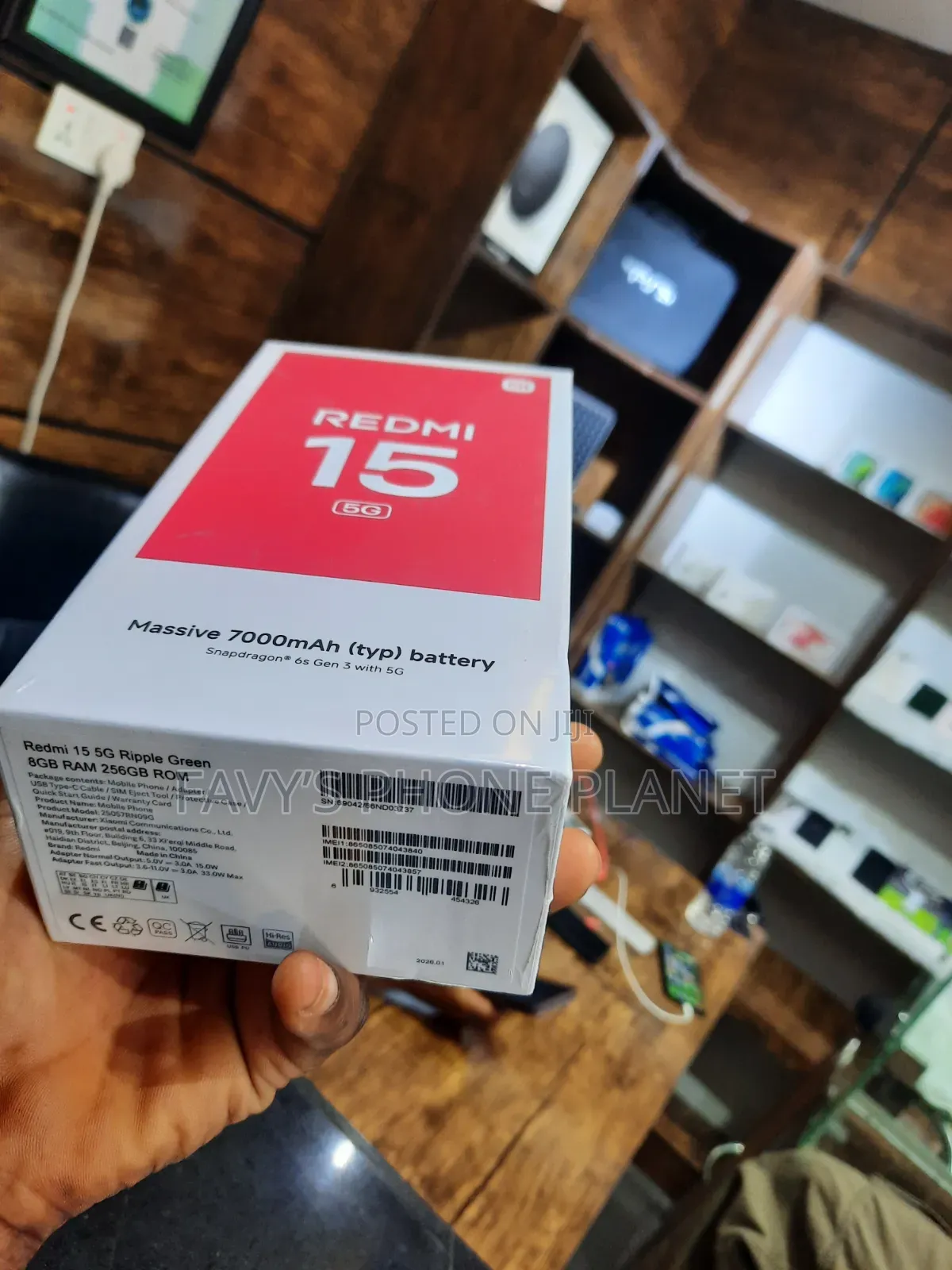 New Xiaomi Redmi Note 15 256 GB Black