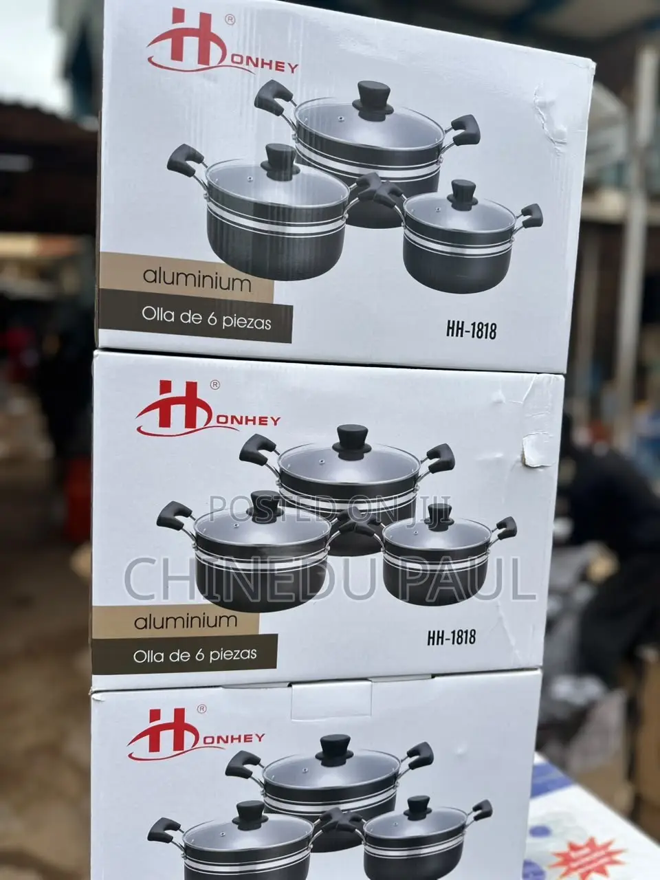 6-PCS Honhey Quality Non-Stick Pot Set