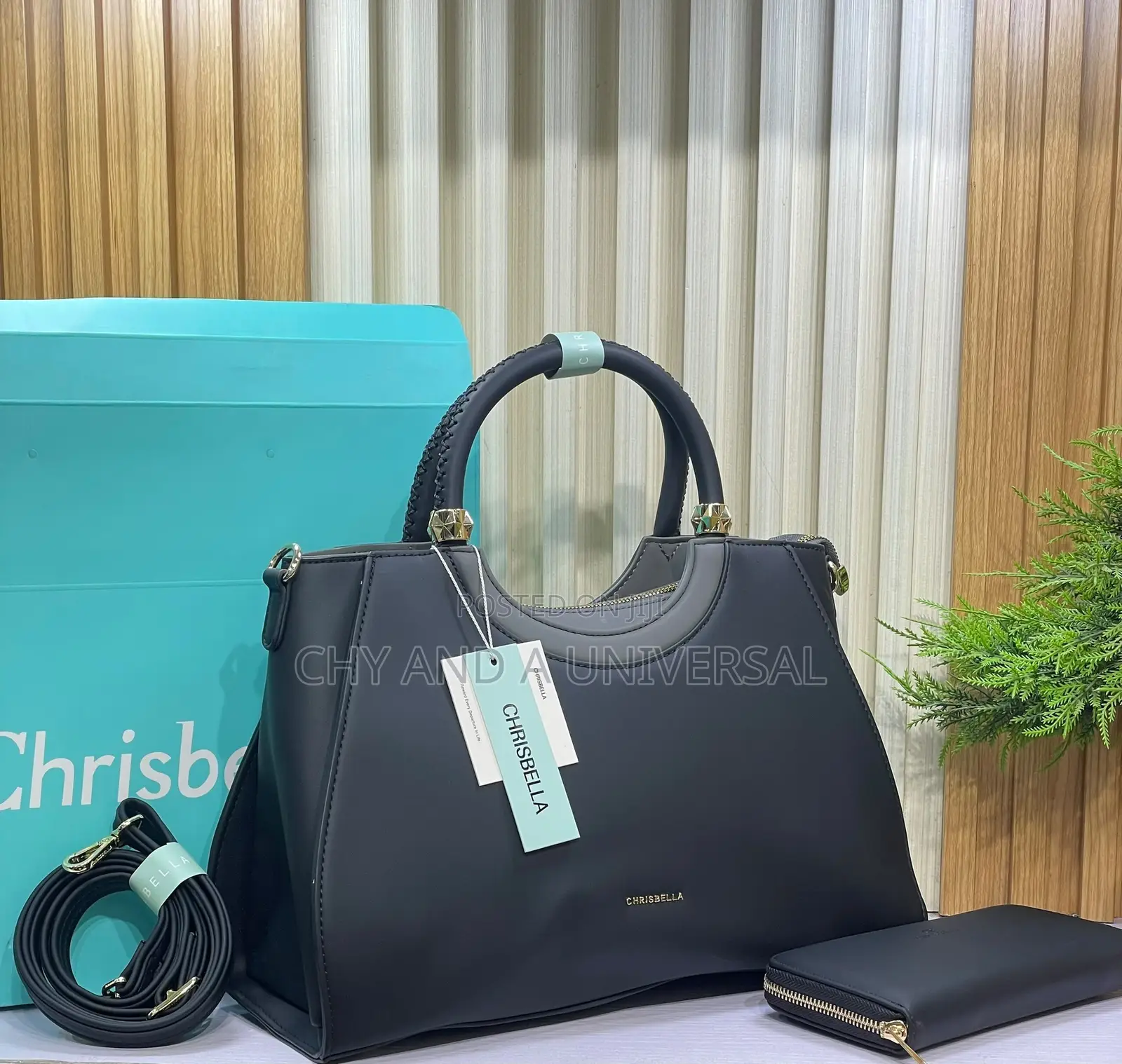 Chrisbella Executive Black Handbag