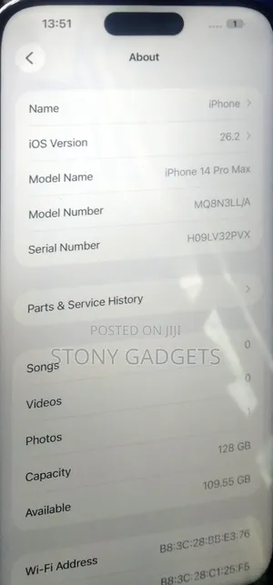 Apple iPhone 14 Pro Max 256 GB White
