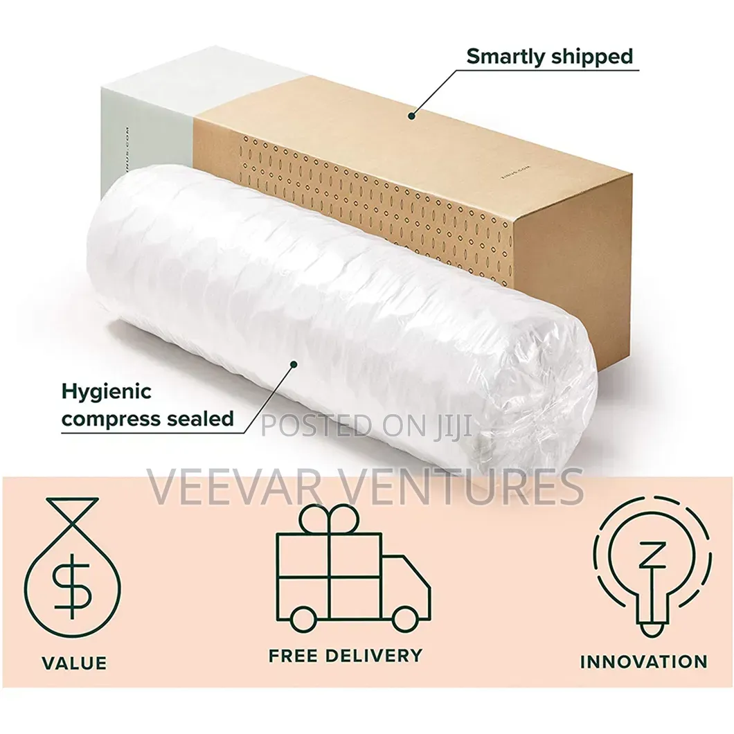 6 by 6 Compressed Mattress in a Box