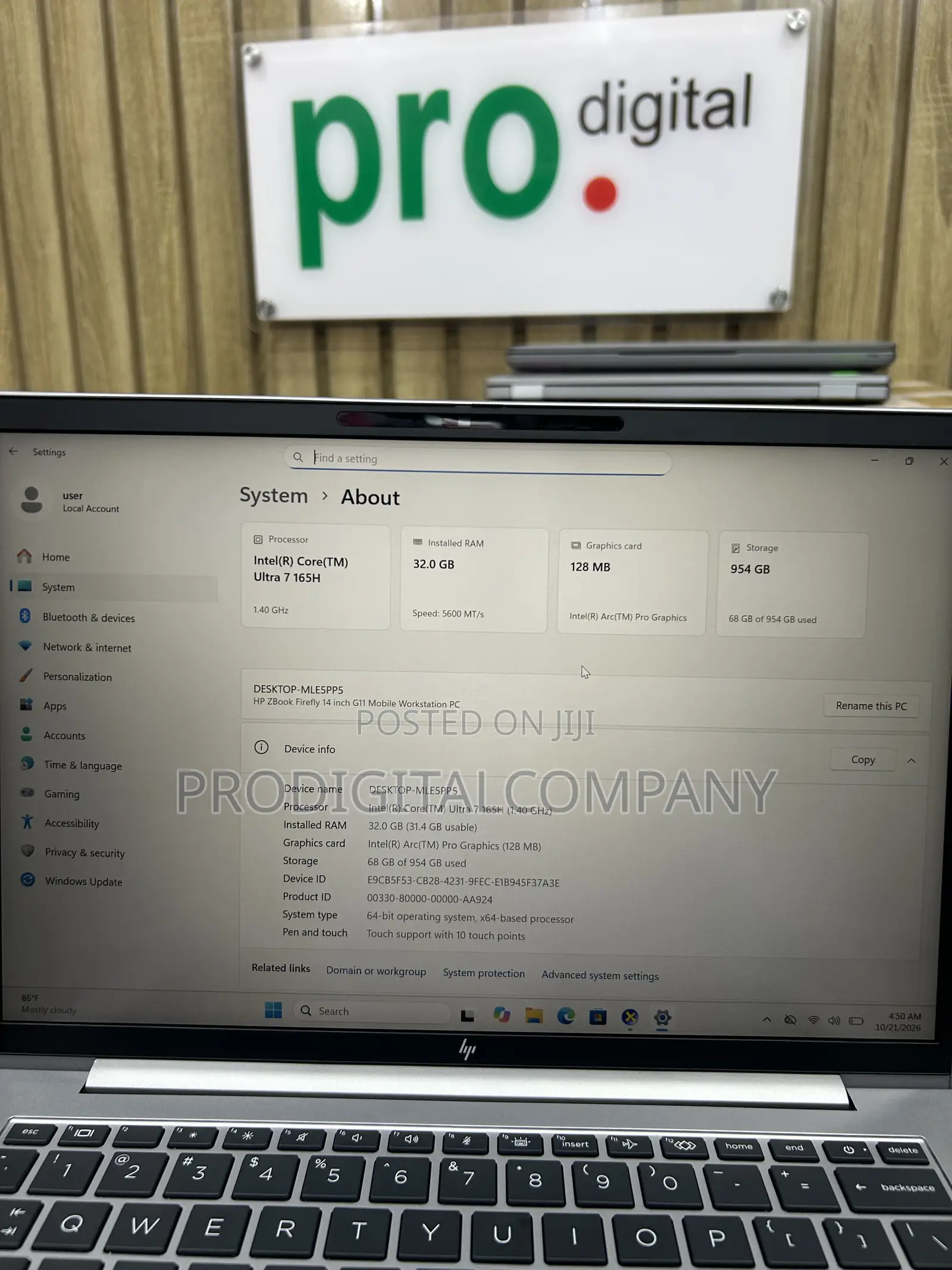 Laptop HP ZBook Firefly 14 G11 32GB Intel Core Ultra 7 SSD 1T