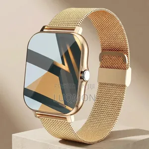 Brand New RYFE Y13 Pro -Gold Mesh Strap and Pink Silicone Strap