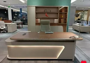 2 Meter Executive Office Table With Extension and Light