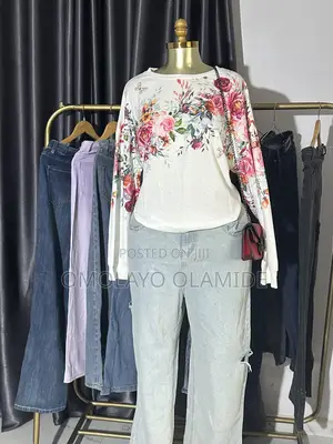 Boyfriend Jean and Plain Basic Top